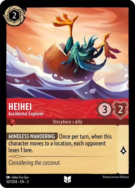 107 HeiHei - Accidental Explorer Into the Inklands Uncommon TCG CARD