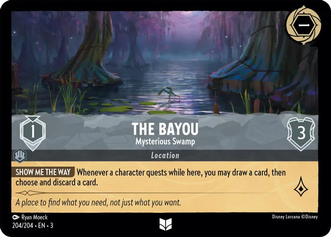 204 The Bayou - Mysterious Swamp Disney Lorcana Into the Inklands Uncommon