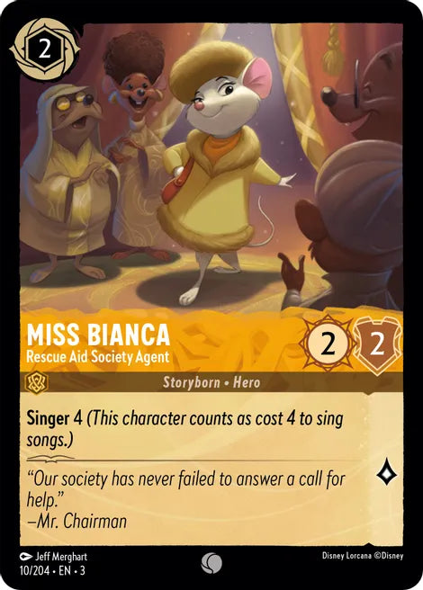 10 Miss Bianca - Rescue Aid Society Agent Disney Lorcana Into the Inklands Common