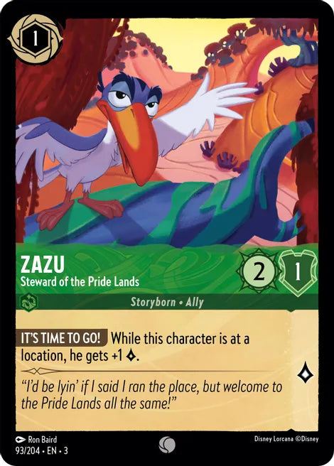 93 Zazu - Steward of the Pride Lands Common