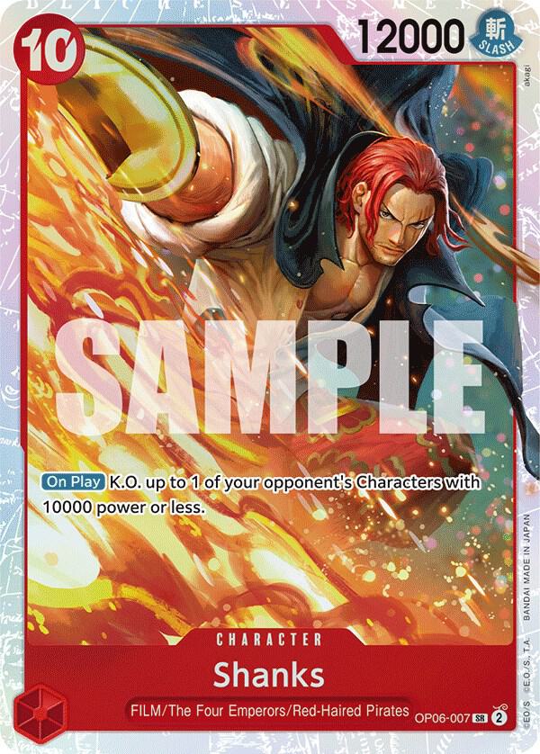 One Piece TCG! Shanks - Wings of the Captain (OP06-007)