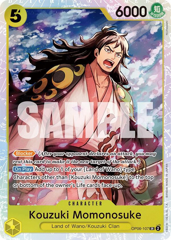 One Piece TCG! Kouzuki Momonosuke - Wings of the Captain (OP06-107)