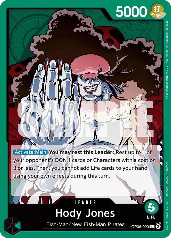 One Piece TCG - Hody Jones (020) - Wings of the Captain (OP06)