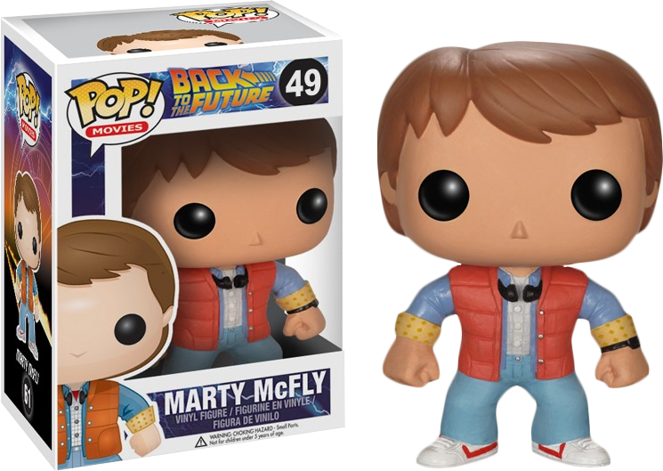 Funko Pop! Back to the Future - Marty McFly 49 + Free Protector