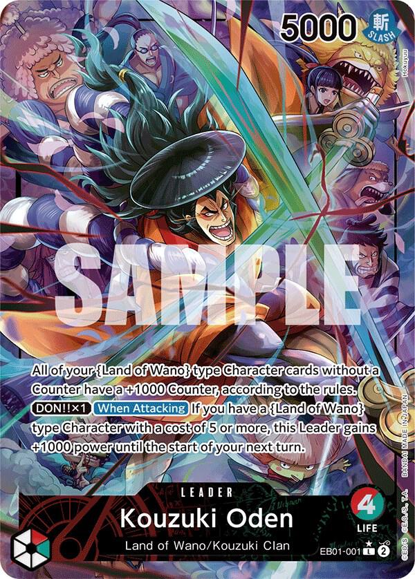 One Piece TCG! Kouzuki Oden (Alternate Art) - Extra Booster: Memorial Collection (EB-01)