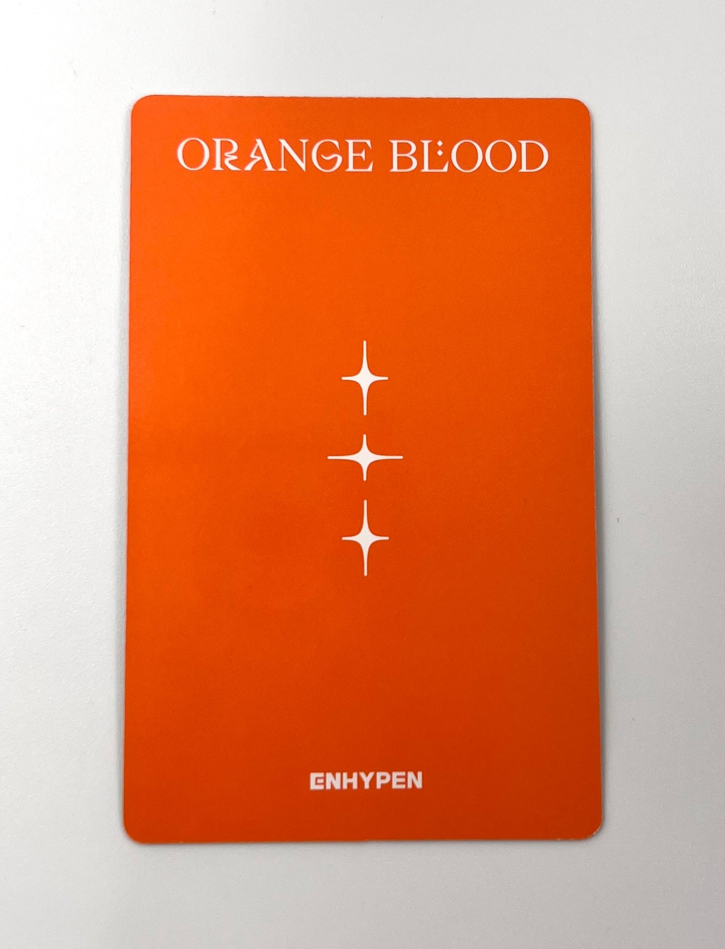K-pop Enhypen Orange Blood Weverse Album Ver. PARK SUNGHOON Official Photocard