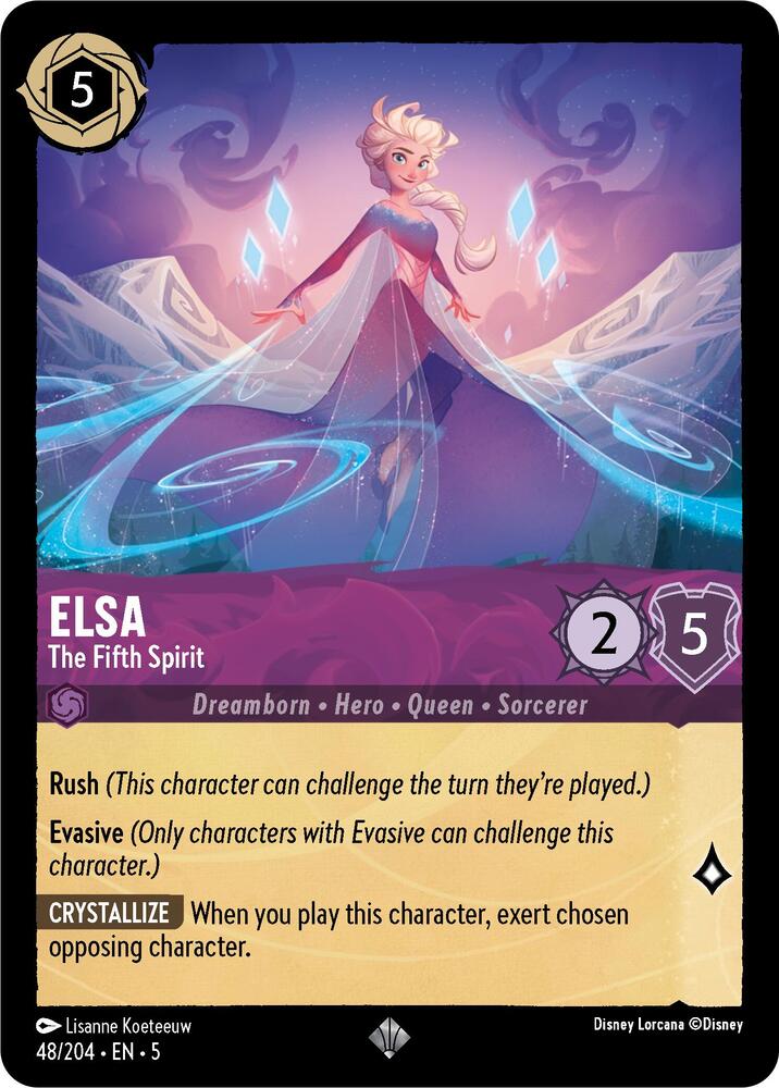 Disney Lorcana - Elsa - The Fifth Spirit - Shimmering Skies (5)