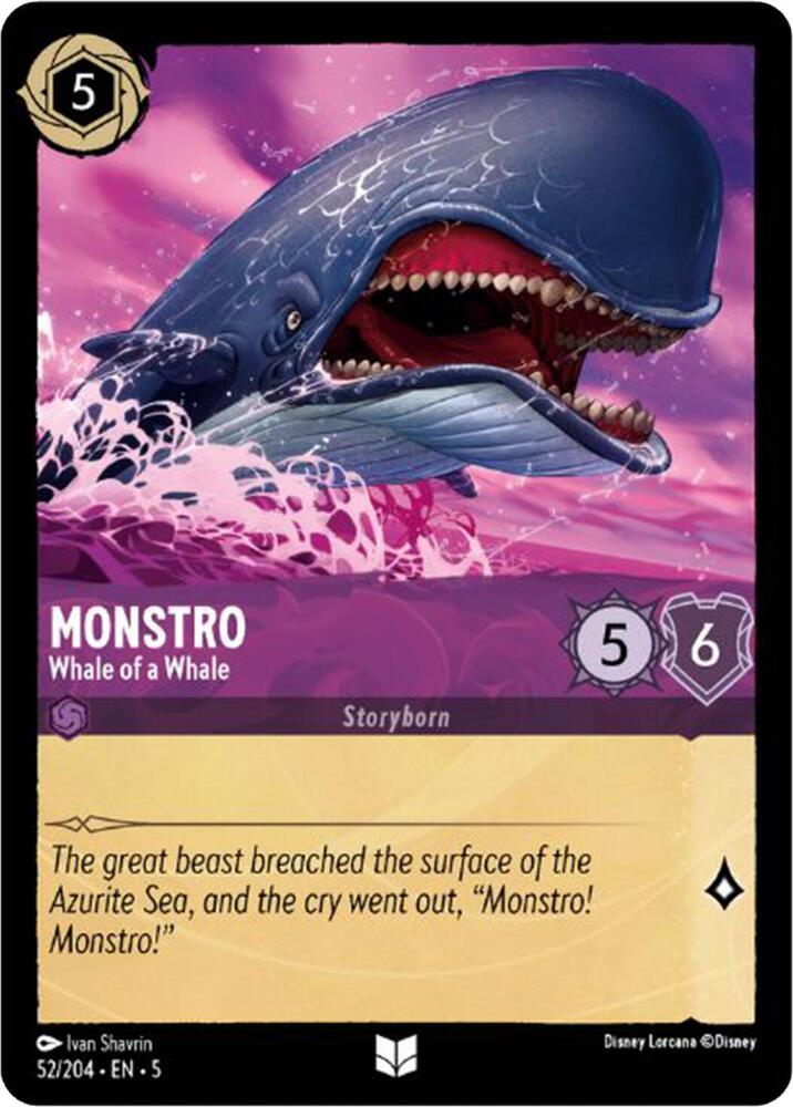 Disney Lorcana - Monstro - Whale of a Whale - Shimmering Skies (5)