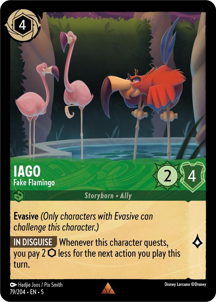 Disney Lorcana - Iago - Fake Flamingo - Shimmering Skies (5)