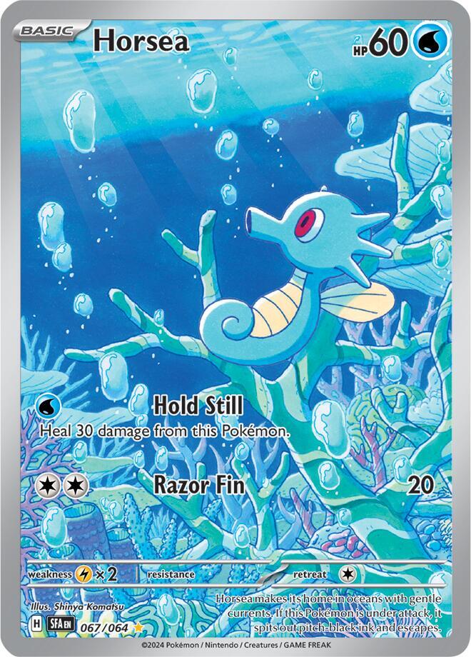Pokemon TCG! Horsea - 067/064 - SV: Shrouded Fable (SFA)