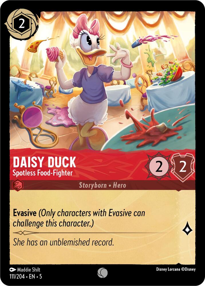 Disney Lorcana - Daisy Duck - Spotless Food-Fighter - Shimmering Skies (5)