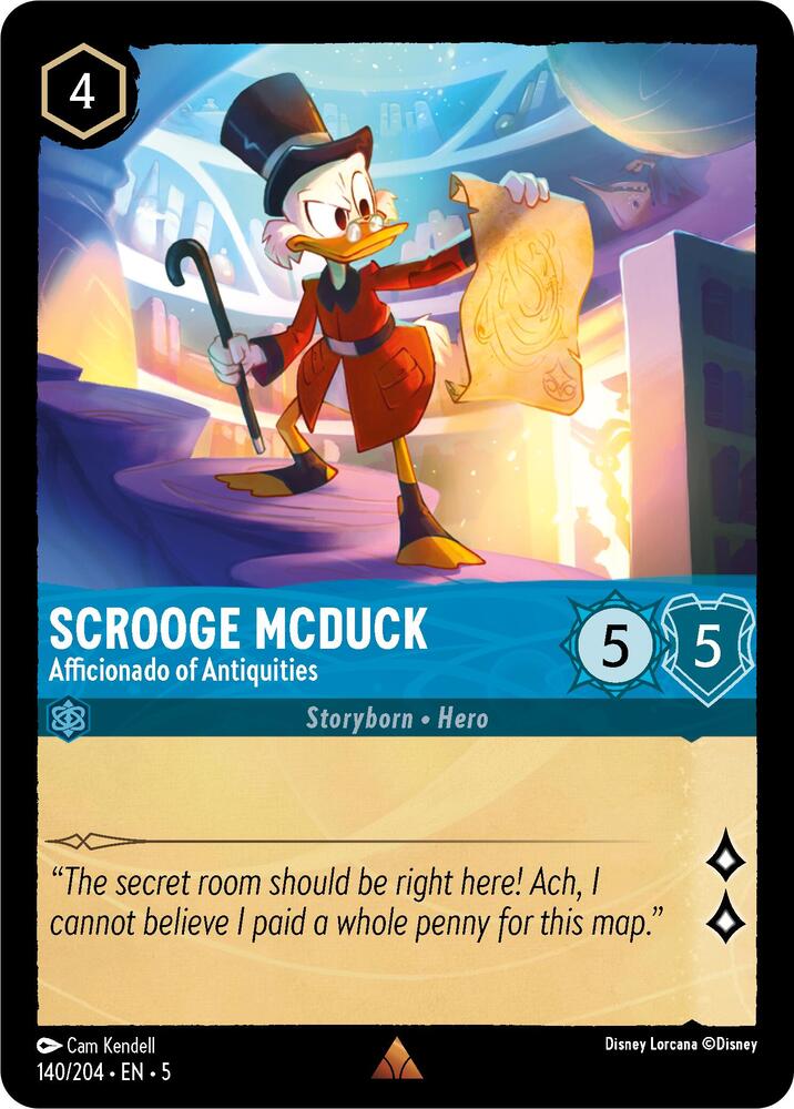 Disney Lorcana - Scrooge McDuck - Afficionado of Antiquities - Shimmering Skies (5)