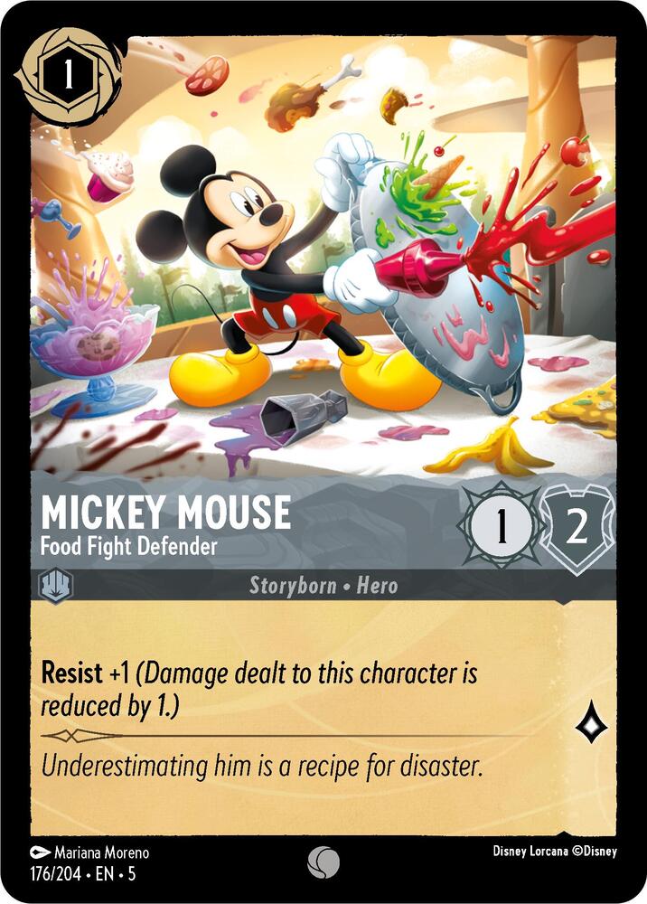 Disney Lorcana - Mickey Mouse - Food Fight Defender - Shimmering Skies (5)