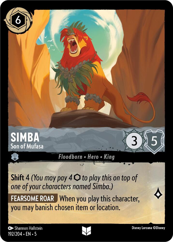 Disney Lorcana - Simba - Son of Mufasa - Shimmering Skies (5)