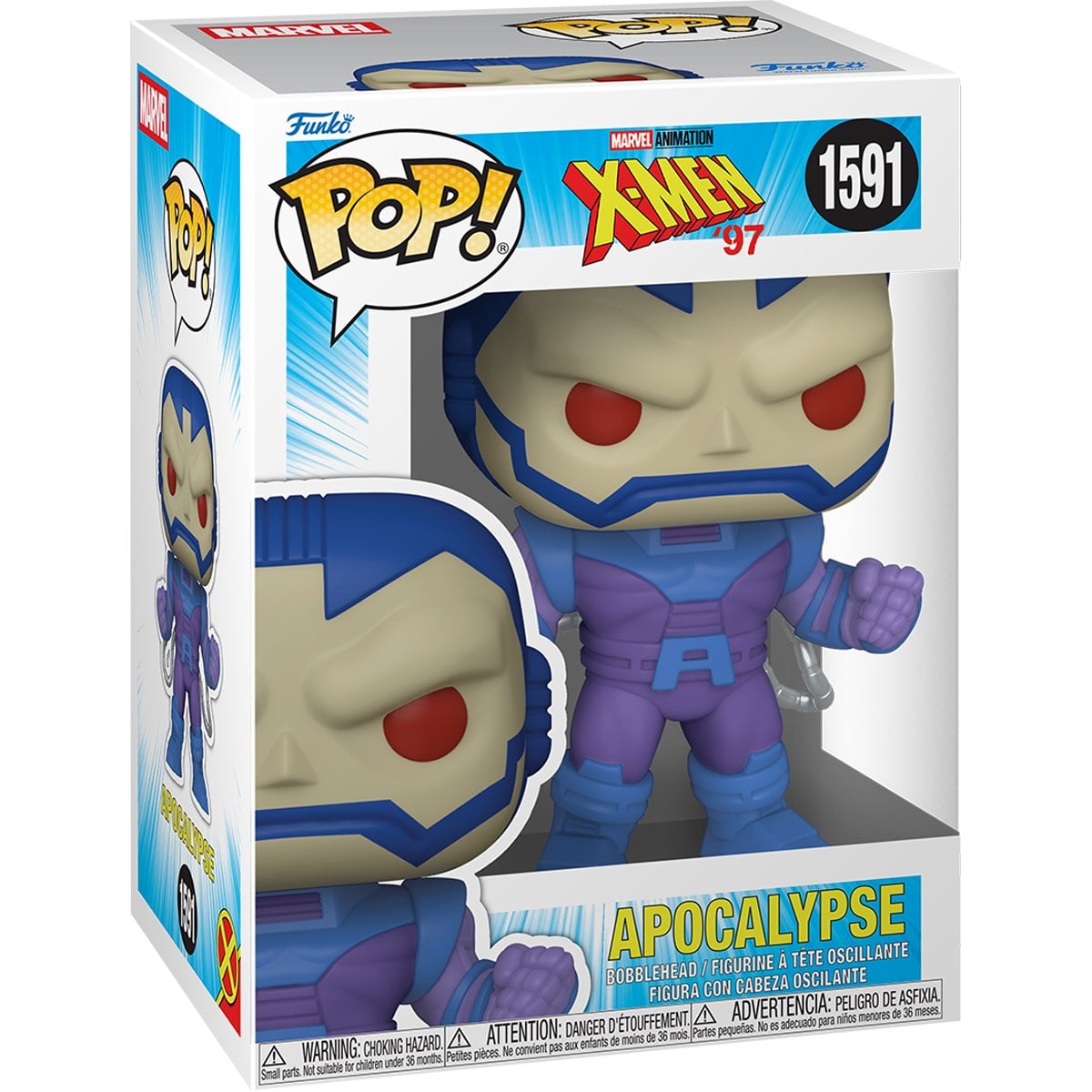 Funko Pop! Marvel X-Men ‘97 - Apocalypse 1591 Figure + Pop Protector