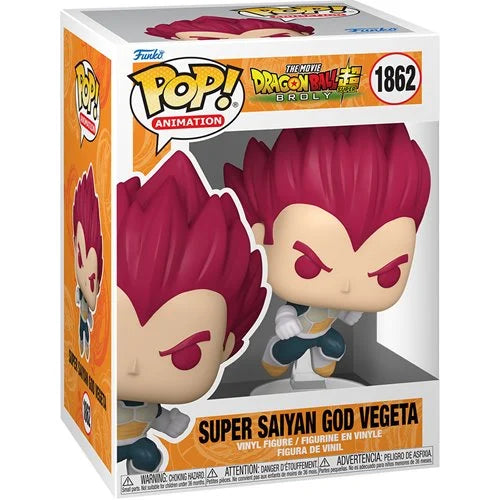 Dragon Ball Super: Broly Super Saiyan God Vegeta Funko Pop! Vinyl Figure #1862 + Pop Protector
