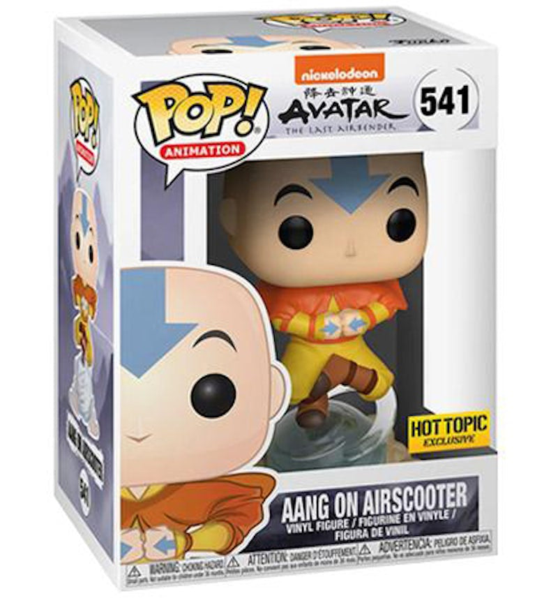 Funko Pop! Nickelodeon - Avatar The Last Airbender - Aang on Airscooter 541 Hot Topic Exclusive + Free Protector