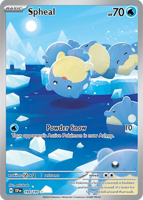 Pokemon TCG! Spheal - 199/191 - SV08: Surging Sparks (SSP)