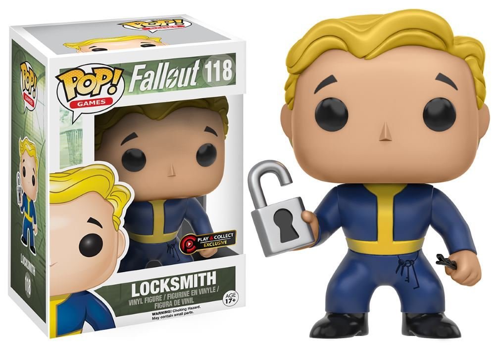 Funko Pop! Fallout Locksmith 118 Play & Connect Exclusive (VAULTED) + Pop Protector