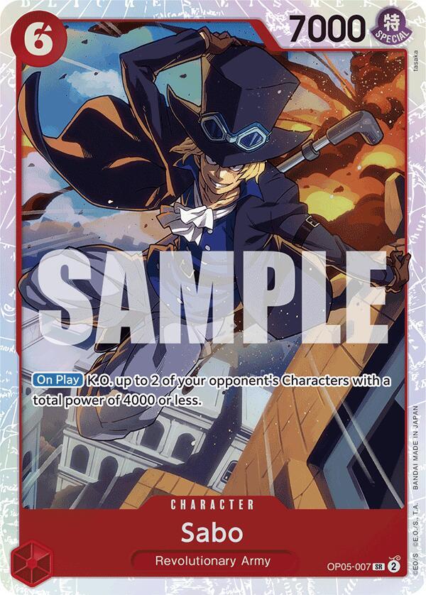 One Piece TCG! Sabo (OP05-007) (Reprint) - Premium Booster -The Best- (PRB-01)