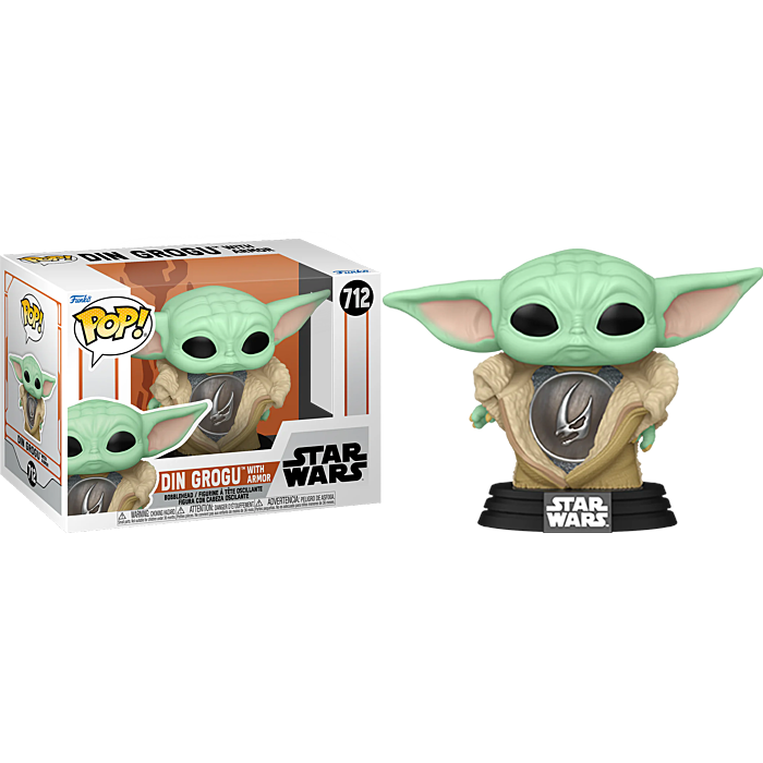 Funko Pop! Star Wars Din Grogu with Armor 712 + Pop Protector