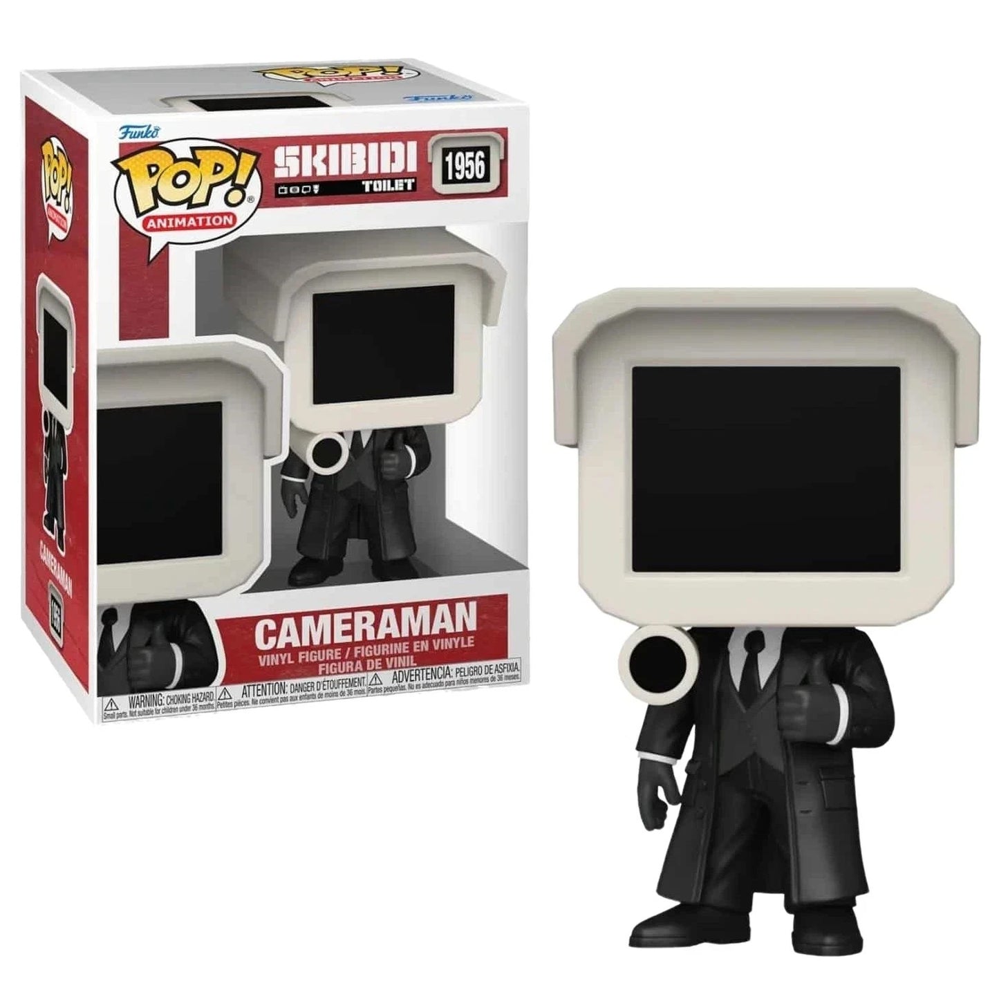 Funko Pop! Skibidi Toilet - Cameraman 1956 Figure + Pop Protector