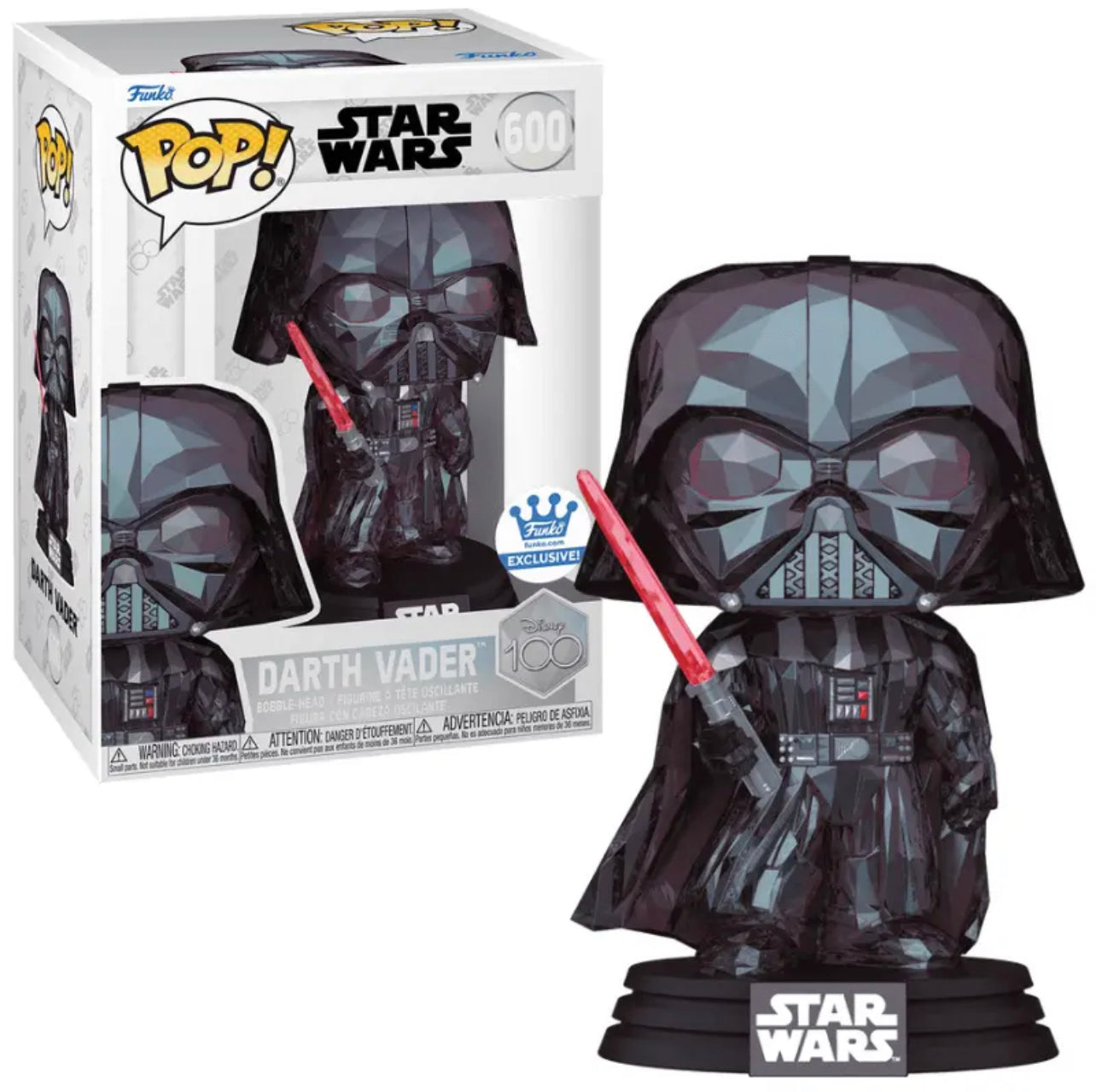 Funko Pop! Disney 100 Star Wars Darth Vader 600 Funko Shop Exclusive + Free Protector