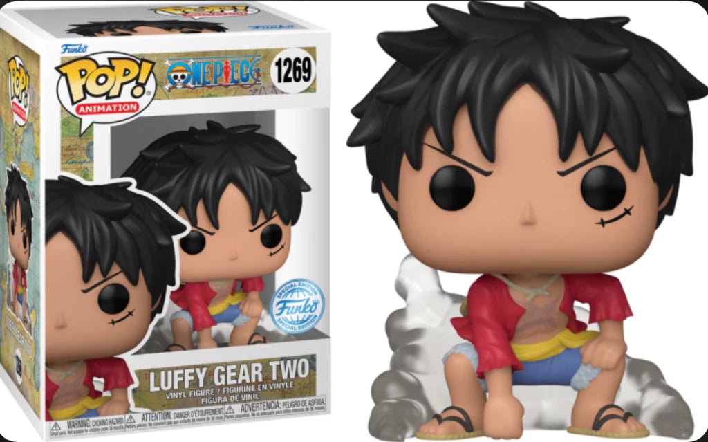 Funko Pop! One Piece : Luffy Gear Two 1269 Funko Special Edition + Pop Protector