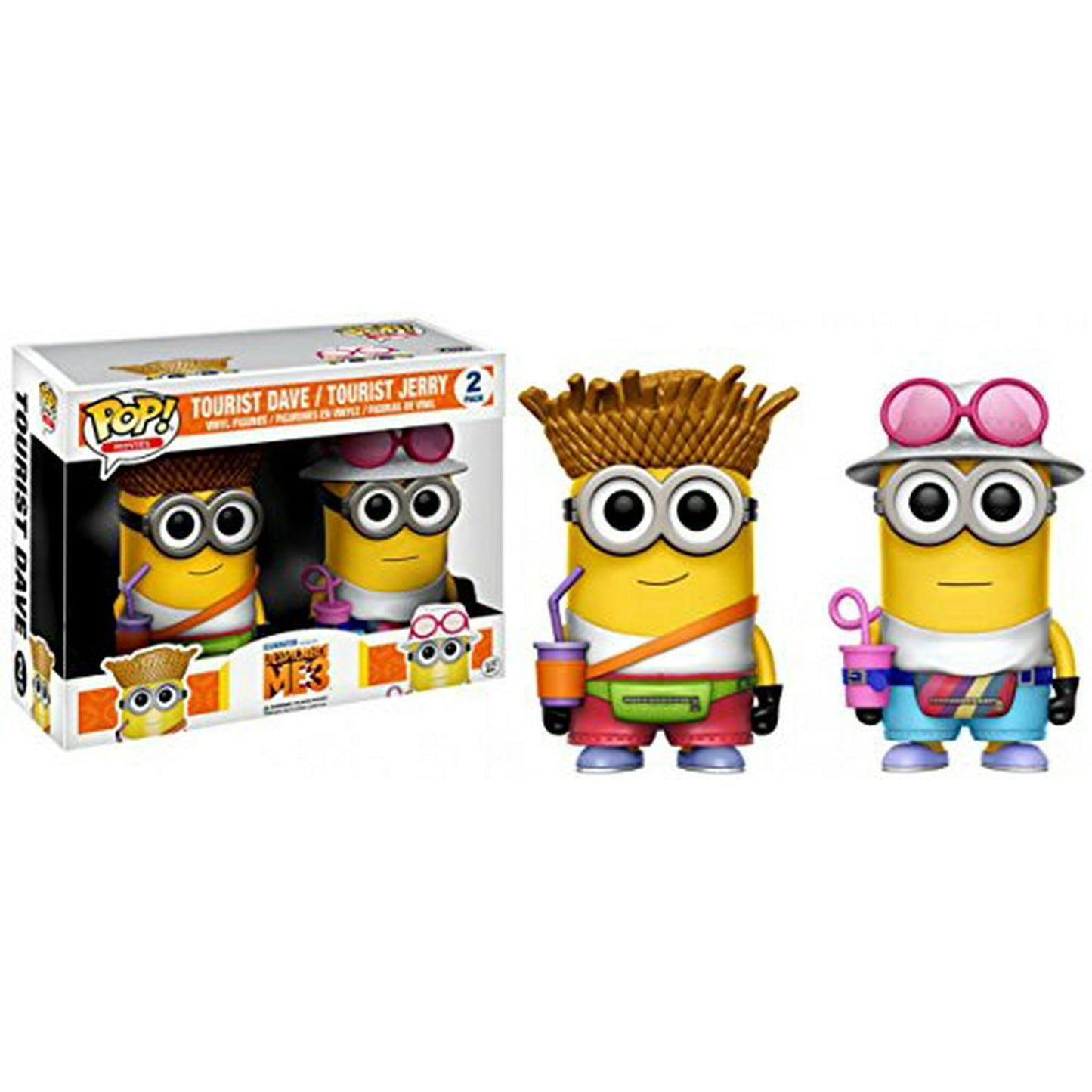 Funko Pop! Illumination Presents Despicable Me 3 Tourist Dave / Tourist Jerry 2 Pack