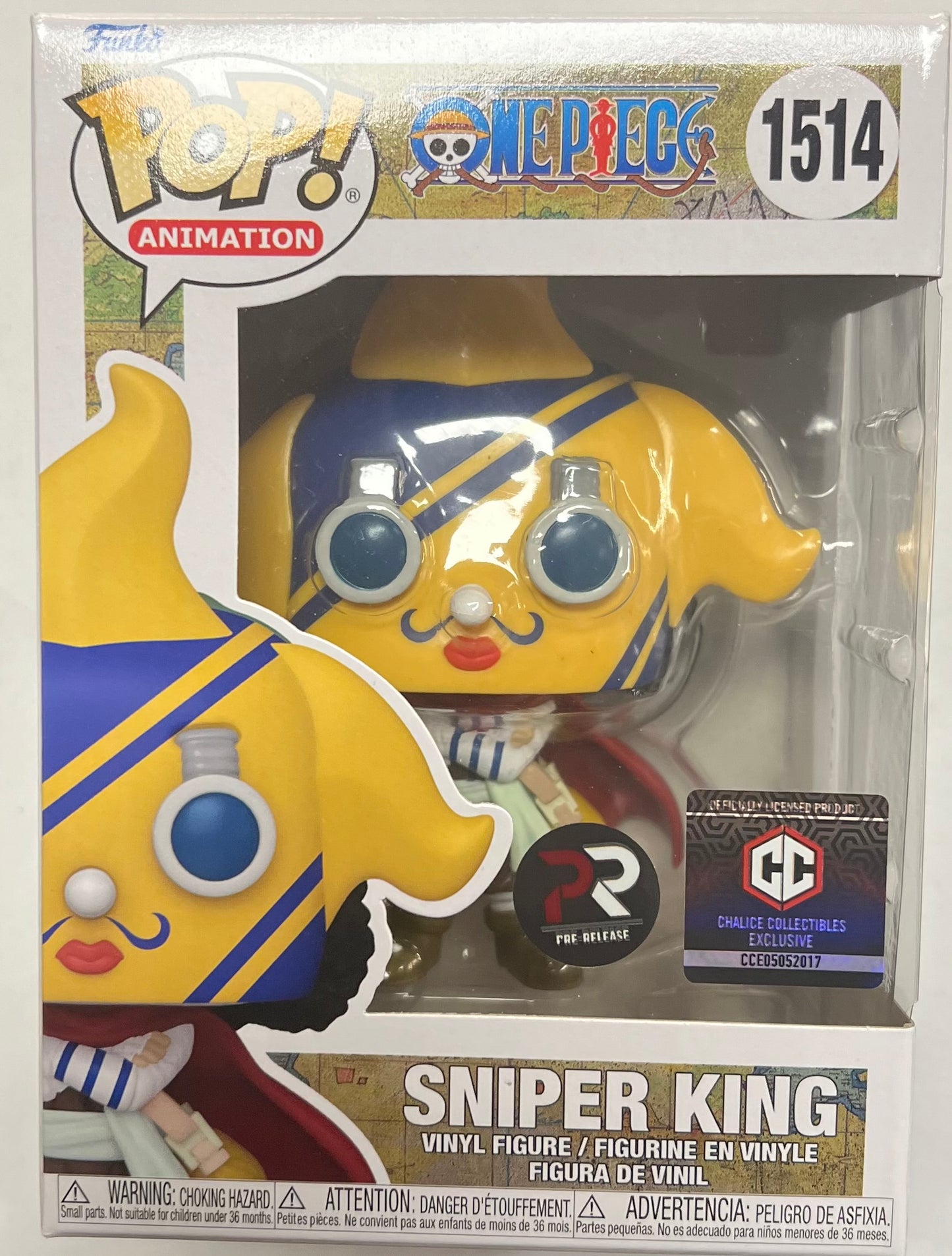 Funko Pop! One Piece Sniper King 1514 Pre-Release Chalice Collectibles Exclusive + Free Protector