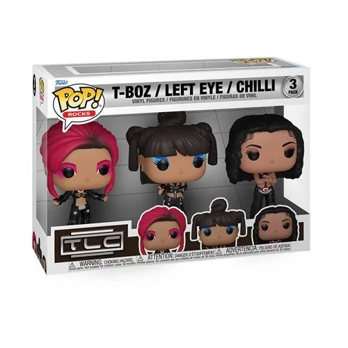 Funko Pop! Rocks: TLC Scrubs T-Boz / Left Eye / Chilli 3-Pack