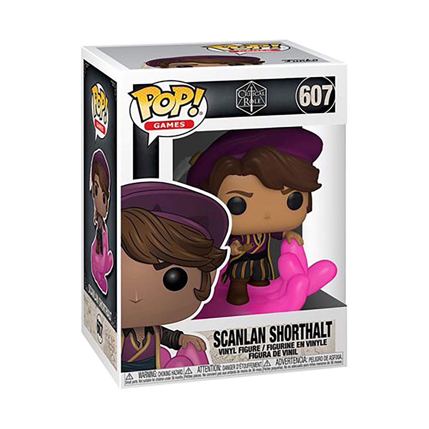 Funko Pop! Critical Role - Scanlan Shorthalt 607 Figure + Pop Protector