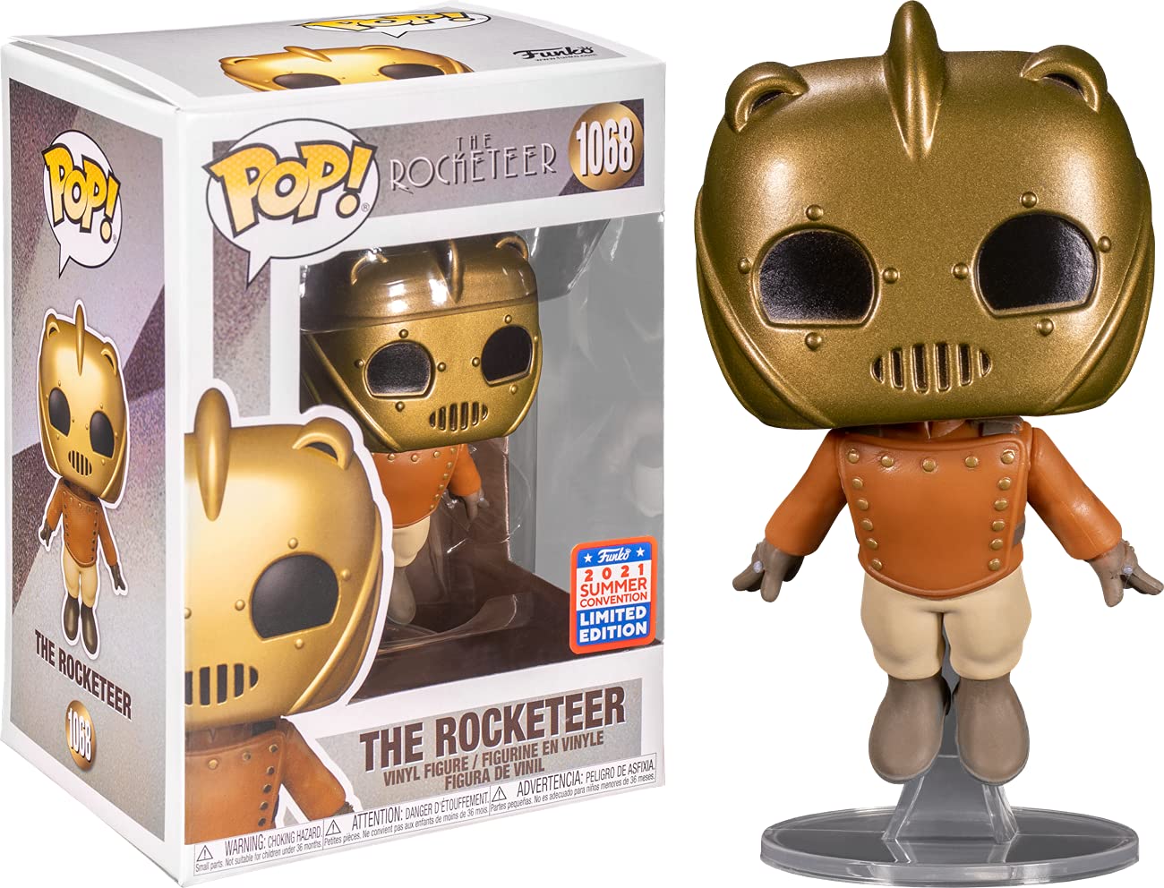 Funko Pop! The Rocketeer 1067 Funko 2021 Summer Convention Exclusive (VAULTED) + Pop Protector
