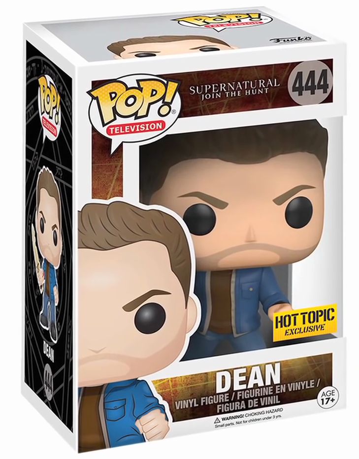 Funko Pop! Supernatural Join The Hunt : Dean 444 Hot Topic Exclusive + Pop Protector