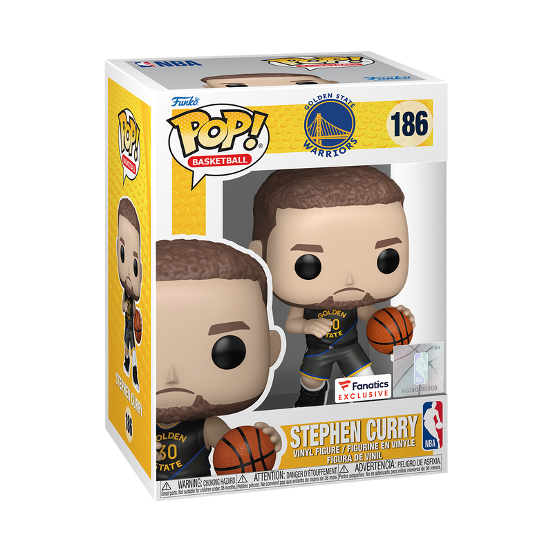 Funko Pop! NBA Golden State Warriors - Stephen Curry 186 Fanatics Exclusive + Pop Protector