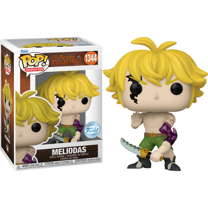 Funko Pop! The Seven Deadly Sins Meliodas 1344 Funko Special Edition + Free Protector