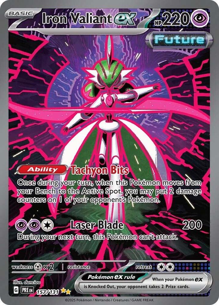 Pokemon TCG! Iron Valiant ex - SV: Prismatic Evolutions (PRE)