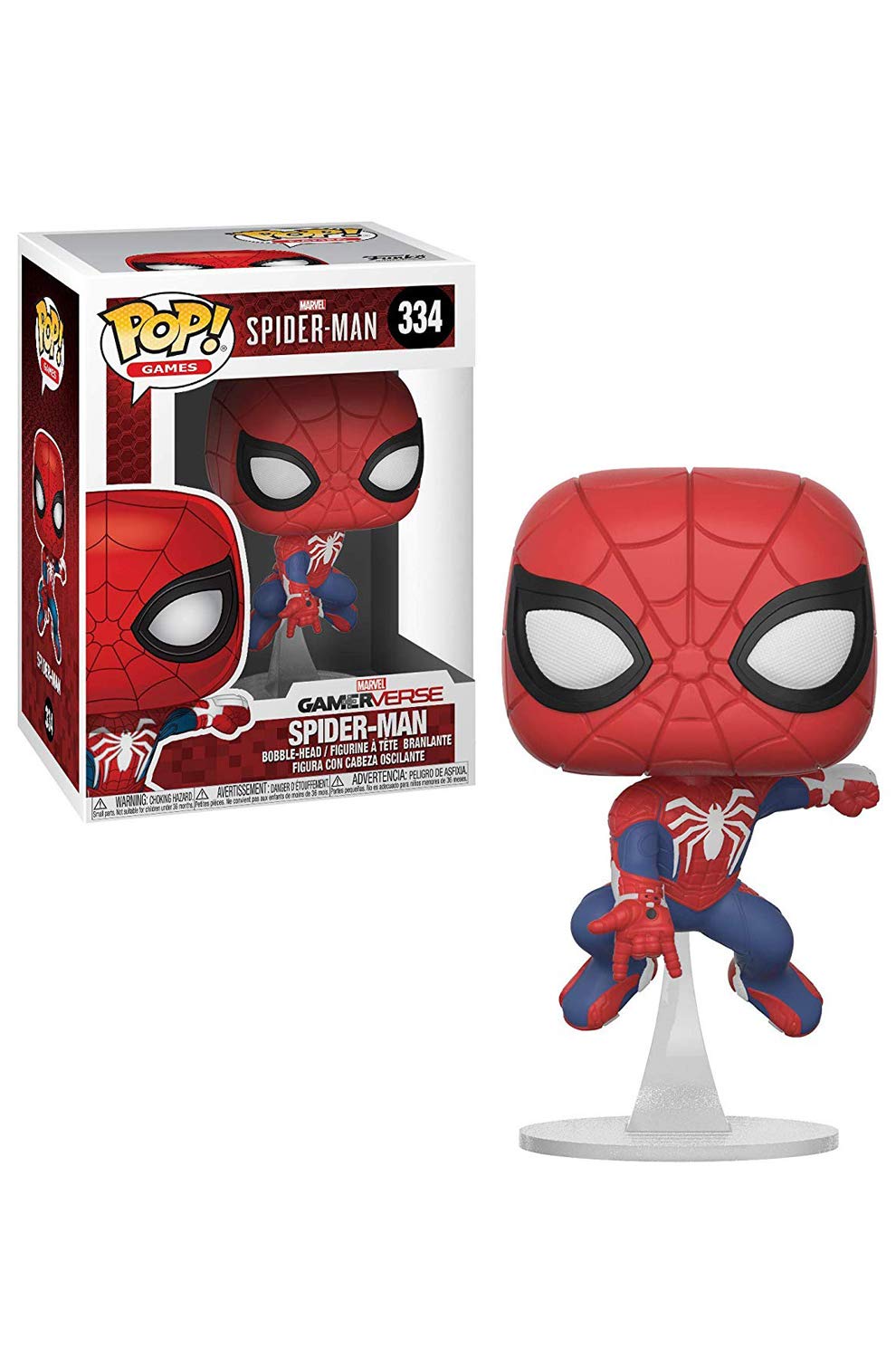 Funko POP! Marvel Spider-Man - Gameverse Spider-Man #334 (White Spider) + PROTECTOR!