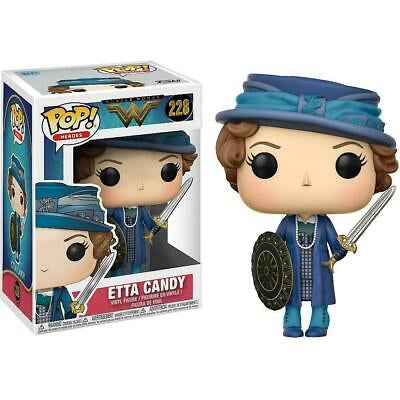 Funko Pop! DC Wonder Woman Etta Candy 228 (w/ Sword and Shield) + Pop Protector