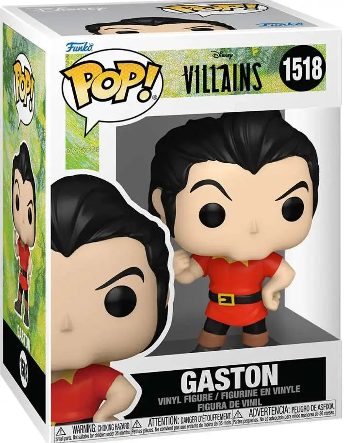 Funko Pop! Disney Villains - Beauty and the Beast Gaston 1518 + Free Protector