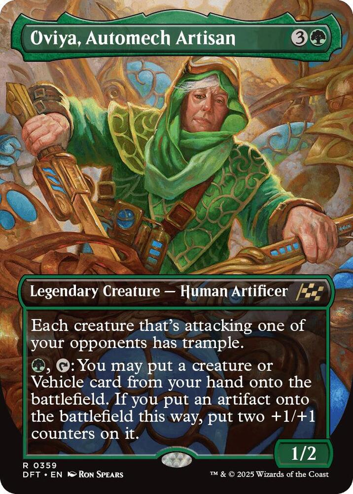 MTG! Oviya, Automech Artisan (Borderless) - Aetherdrift (DFT)