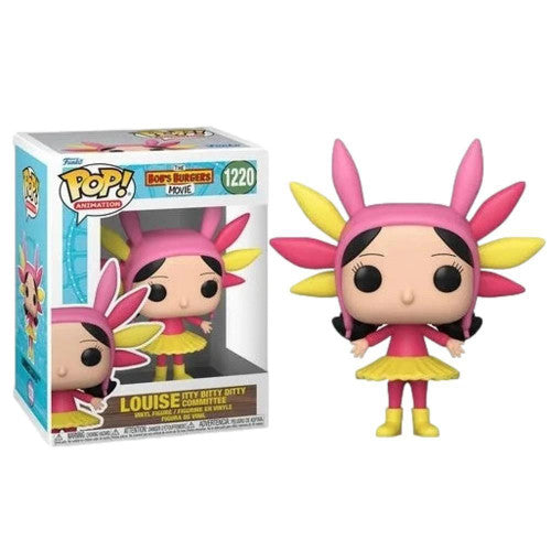 Funko Pop! The Bob’s Burgers Movie - Louise Itty Bitty Ditty Committee 1220 Figure + Pop Protector