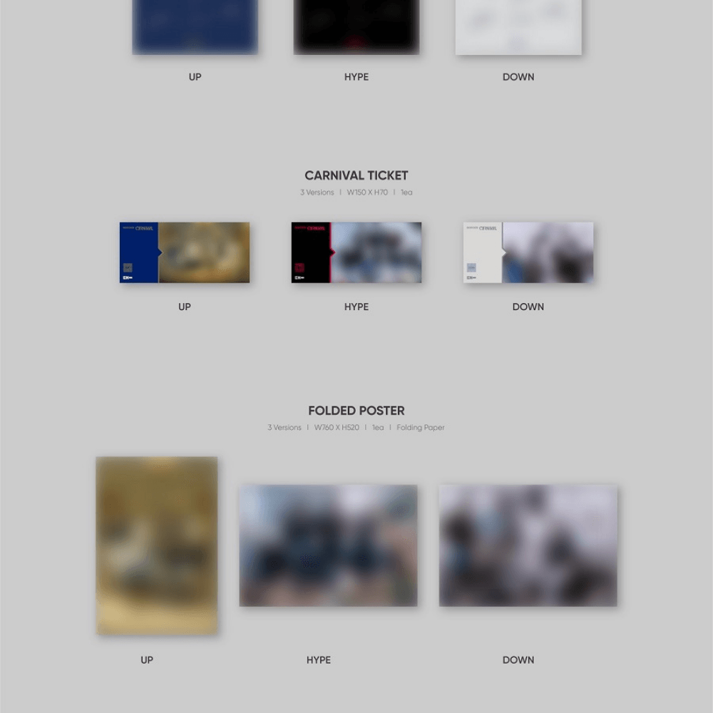 K-pop Enhypen Border : Carnival Album - Down Ver.