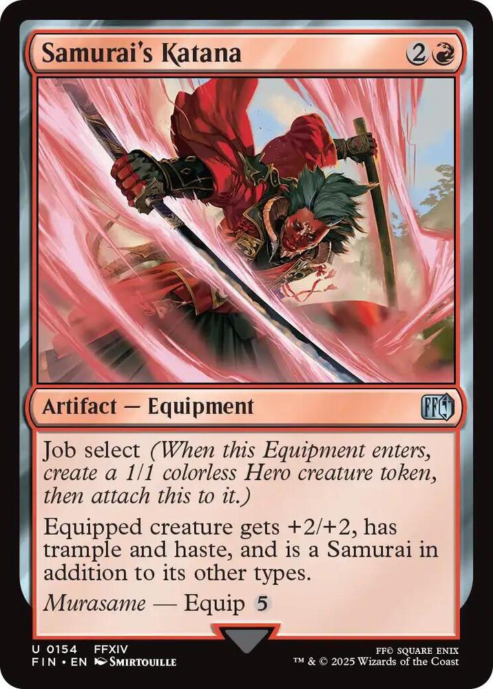 MTG! Samurai's Katana - FINAL FANTASY (FIN)