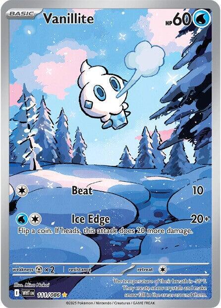 Pokemon TCG! Vanillite - 111/086 - SV: White Flare (WHT)