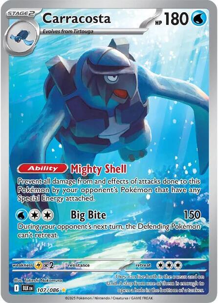 Pokemon TCG! Carracosta - 107/086 - SV: Black Bolt (BLK)