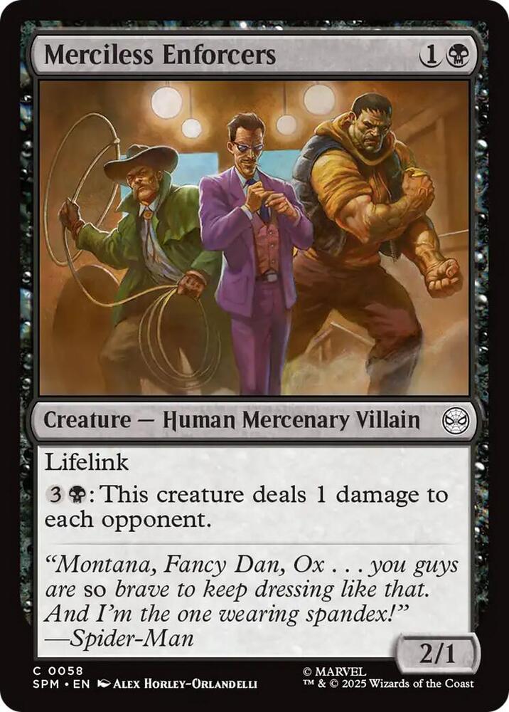 MTG! Merciless Enforcers - Marvel's Spider-Man (SPM)