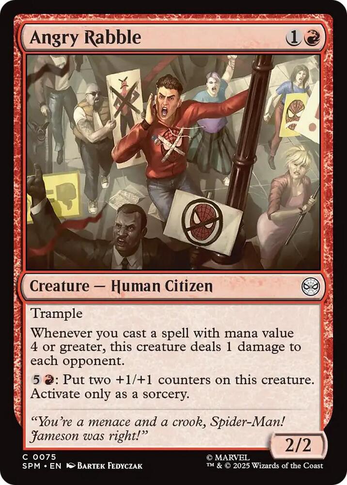 MTG! Angry Rabble - Marvel's Spider-Man (SPM)