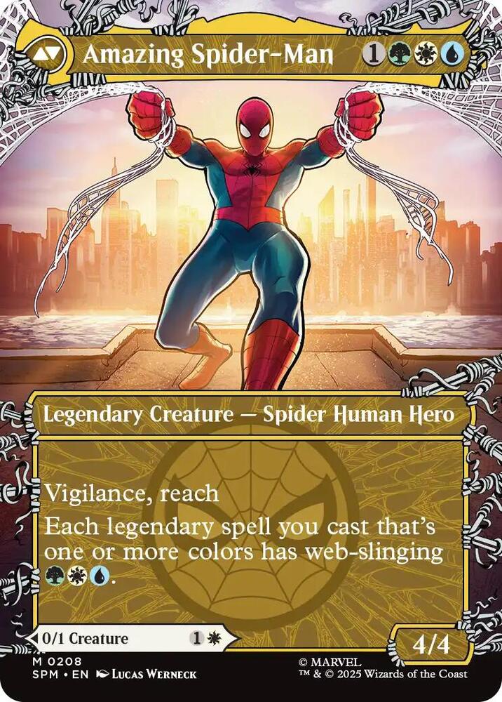 Magic The Gathering -Peter Parker (0208) (Borderless) - Marvel's Spider-Man (SPM)