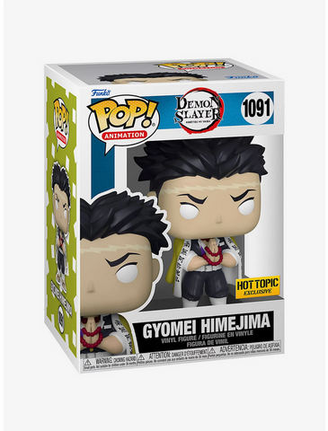 Funko Pop! Demon Slayer Gyomei Himejima 1091 Hot Topic Exclusive + Free Protector